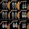 Ethnic Style Stud Earrings - Long Fringed Metal Earrings, Fashionable Exotic-style Ear Ornaments