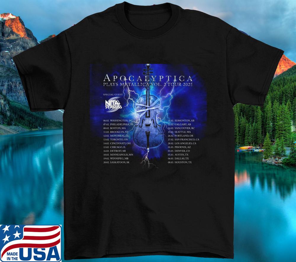 Apocalyptica Band On Tour 2025 T Shirt Full Size S-5XL TT440 Unisex T-Shirt XXXL