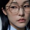 Alloaiweeo [Air Flex] Al6403 1313G Airflex Ultra-Lightweight_Transparent Khaki Saint Square Eyeglass Frame_Blue Light Lens Selection