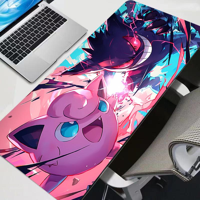 Mouse Pad Anime Carpe Large PC Pokemon Pikachu Jigglypuff Gamer Computer Mausepad Varmilo Keyboard Gaming Accessories Desk Mat