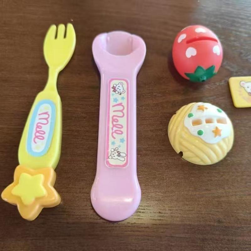 1 Set Early Education Role Play Play House Kids Toy Fun Bear Box Food Feeding Simulated Kitchen Toys Pudding Feeding Kit