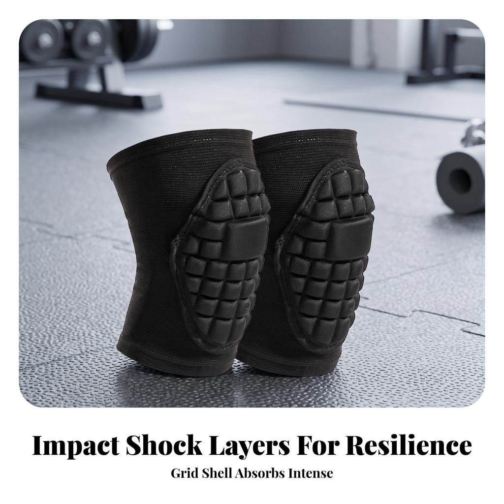 Knee Pads with EVA Foam Stretchable Gear Long-Lasting for Athletes