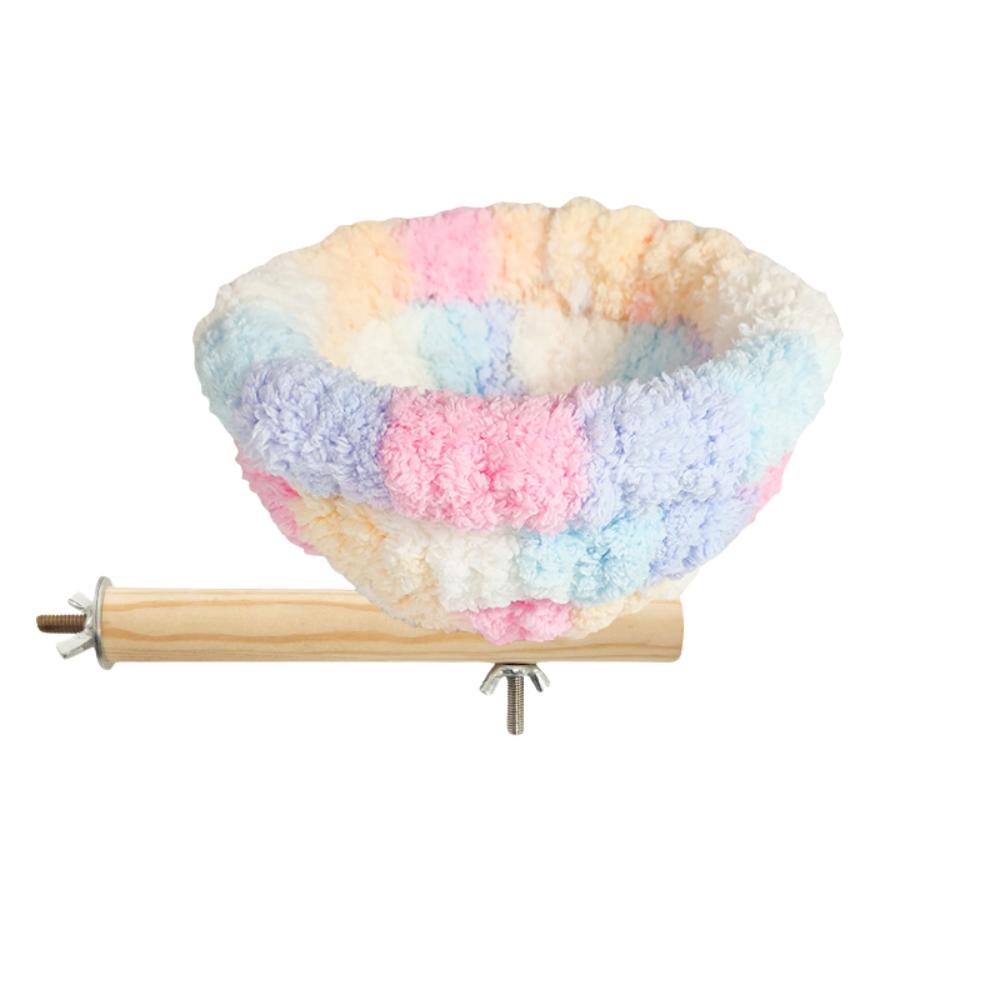 

Cute Warm Winter Bird Nest Hanging Bird Cage Accessories Parrot Hideaway Colorful Small Pet House for Hummingbird