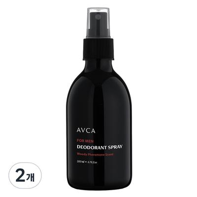 Deodorante Spray da Uomo Fragranza Legnosa alla Feromona, 200ml, 2 unità