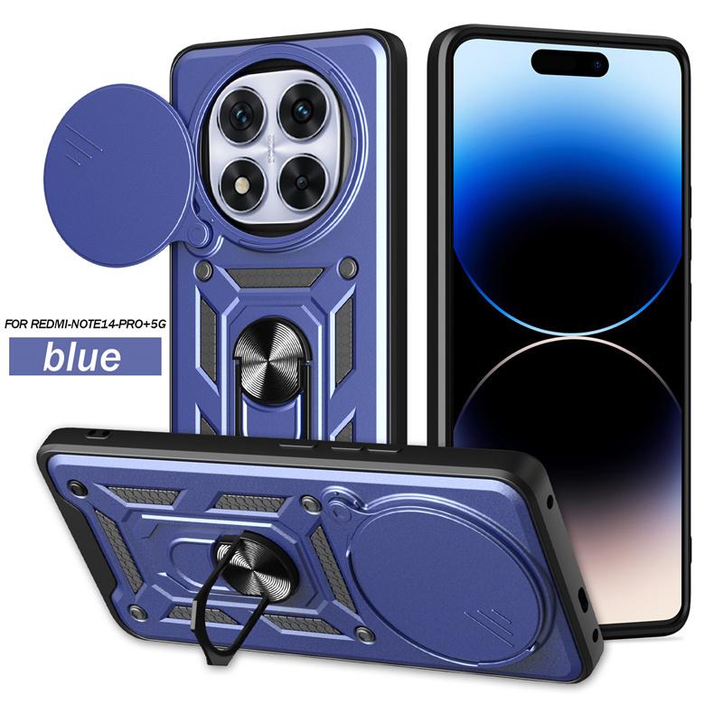 For Xiaomi Redmi Note 14 Pro Plus 5G Case Armor Shockproof Back Cover For Redmi Note 14Pro Plus + 5G Magnetic Ring Holder Coque
