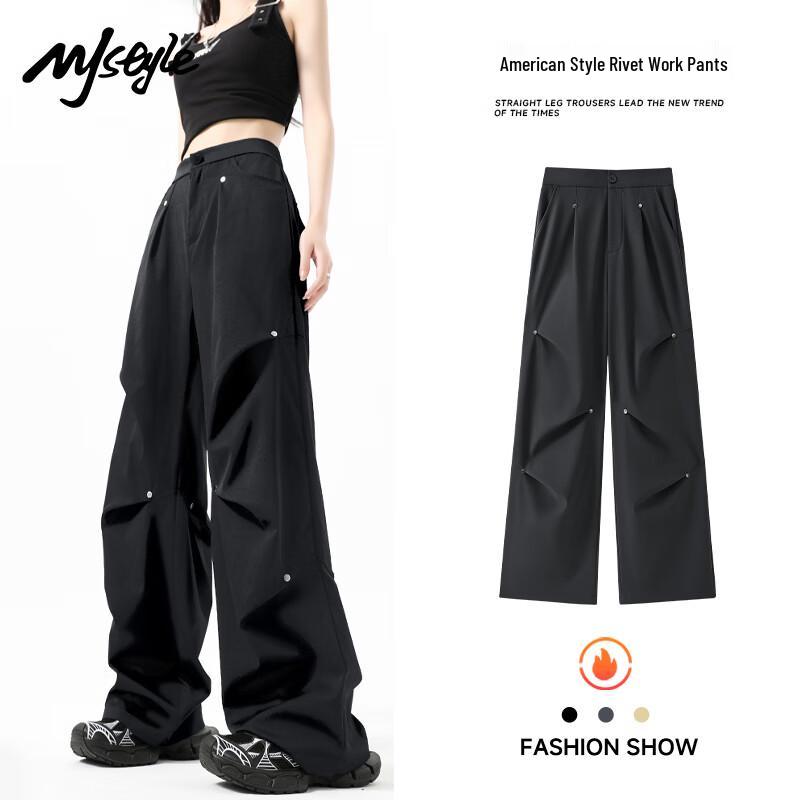 

MJ Style Women s Winter Plush Lined Rivet Cargo Pants XL