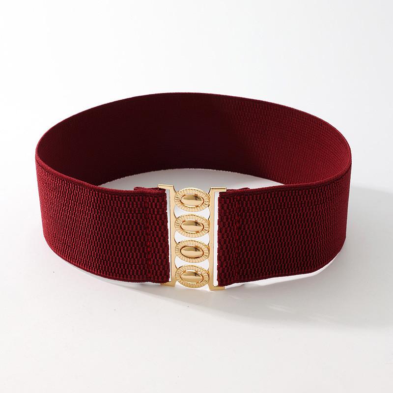 Minimalist Style Womens Elastic Waist Belt Fashionable Cummerbund Shaping