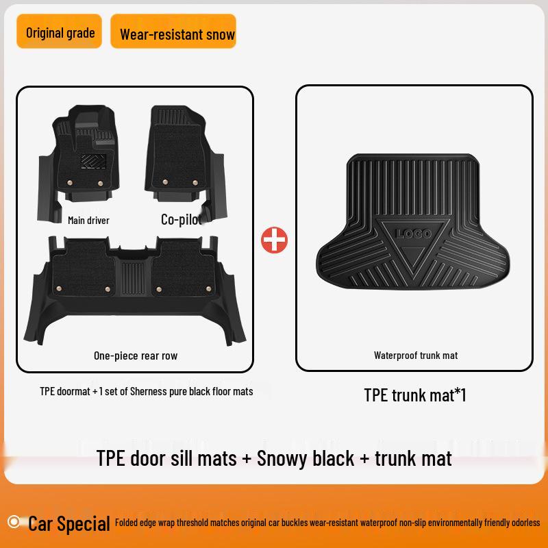 2025 Nissan X-Trail Honor Full Coverage TPE Floor Mats