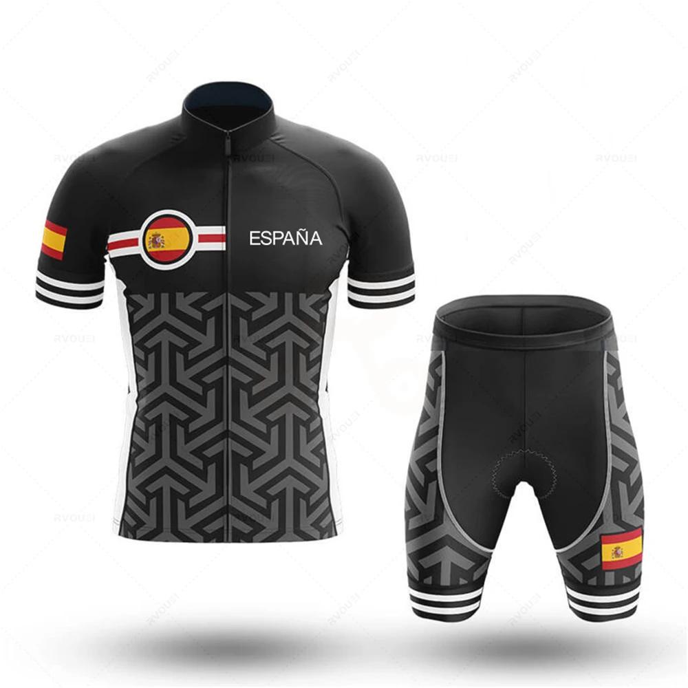 2026 Tým Pánský Letní Španělsko Cyklistický Dres Sada Prodyšný Horský Kolo Závodní Sport Mtb Oblečení na Kolo Maillot Ciclismo Hombre