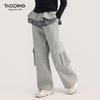 Girls' 2025 Trendy Fake Two-Piece Cargo Pants