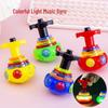 Colorful Luminous UFO Music Gyroscope Toy for Kids - Educational Rotating Light-Up Gift