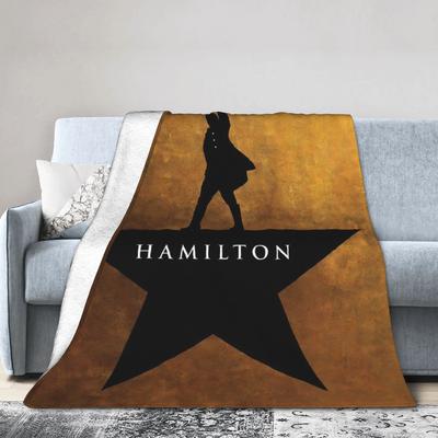 Hamiltons the Musical Theater Blanket Historical Hip Hop Wool Funny Breathable Throw Blanket for Home Textile Decor Couch
