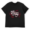 Drama Comedy And Tragedy Mask T-Shirt Sublime Anime Shirt Shirts Graphic Tees Men Workout Shirt