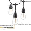 Pacote com 10 Lâmpadas LED Filamento S14 para Luzes de Fio E26 E27 1W 2W Branco Quente Cobertura de PC 5V 24V 220V Decoração Externa