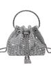 Elegant Silver AB Rhinestone Tassel Handbag - Women's Shoulder Bag for Live Streaming