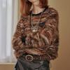 Hairy GradienT Tweed Blouse T shirT zd11qT600na
