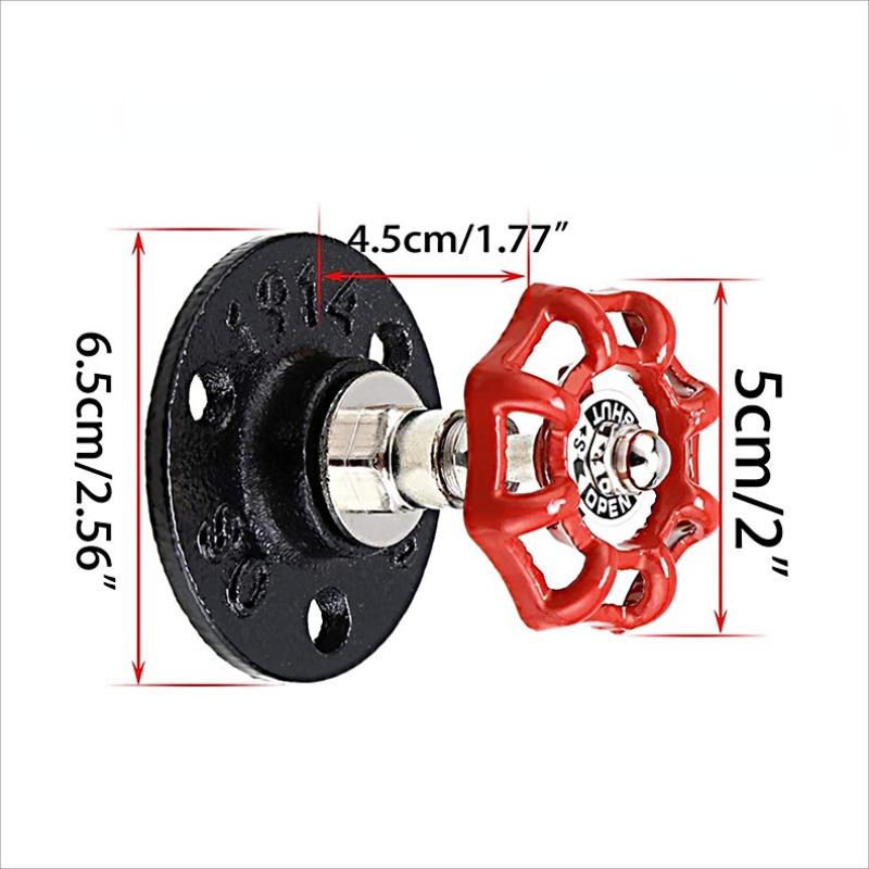 

1 шт., винтажные подвесные крючки для крыльца, гаража, креативный железный стиль, промышленный водопровод, настенный кронштейн для одежды для халата, полотенца, шарфа красный