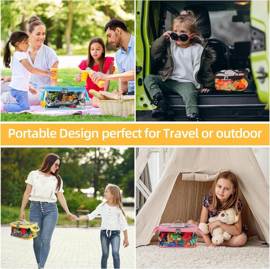 Toy Storage Box Cubic Pvc Organizer For Kids Playroom And Home Use