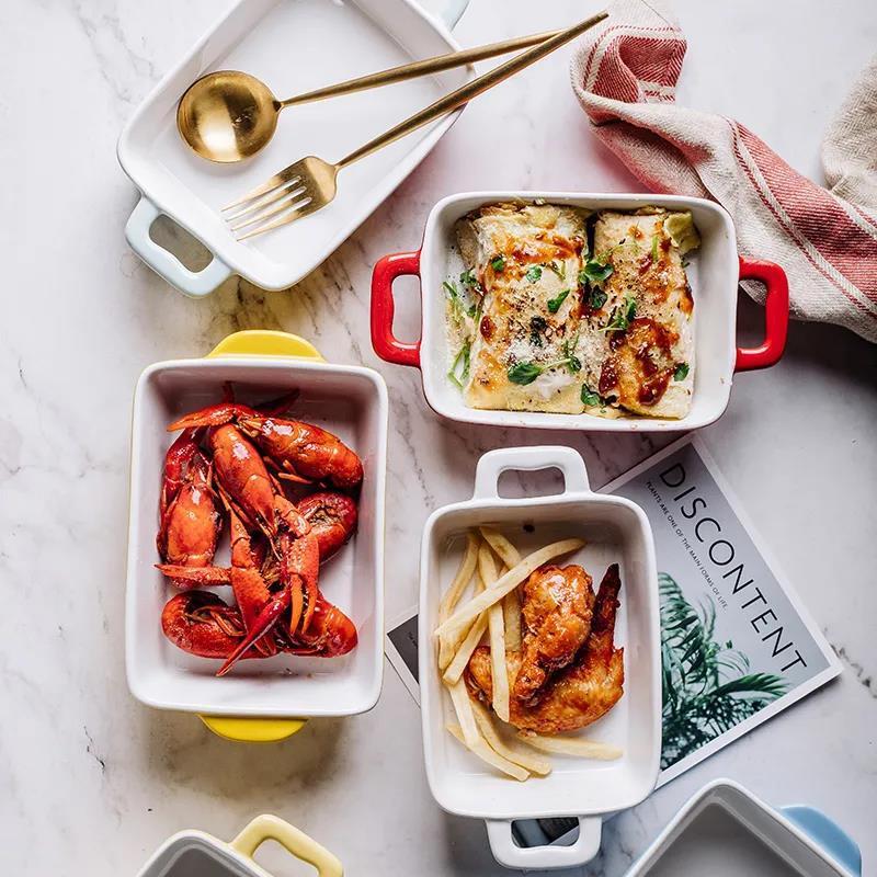 Ceramic Rectangular Baking & Roasting Dishes