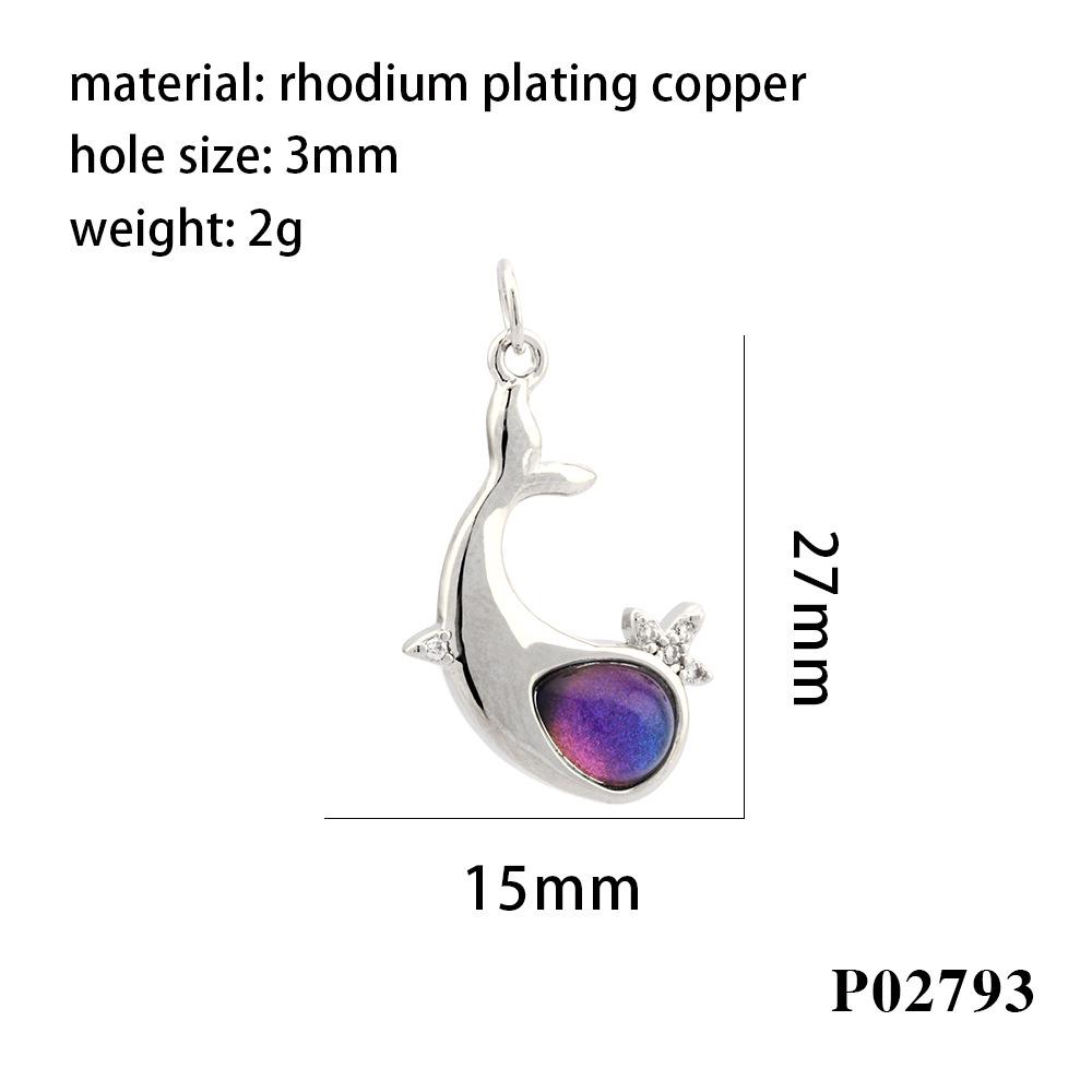 

Ожерелье-подвеска из меди с покрытием из 18-каратного золота в виде кита с инкрустацией кристаллами - Материал для изготовления украшений своими руками