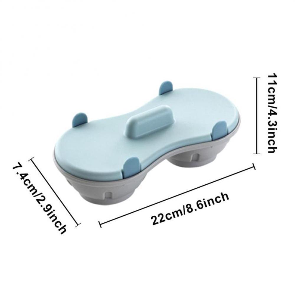 Breakfast Making Microwave Egg Poacher Double Egg Poacher  Cook Poached Eggs