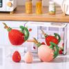 Strawberry Ceramic Seasoning Jar: Cute Cooking Oil and Vinegar Pot for Kitchen