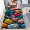 3D Optical Illusion Cobblestone Pattern Area Rug Modern Art Home Decor Bedroom Floor Mat Soft Non-slip Living Room Carpet