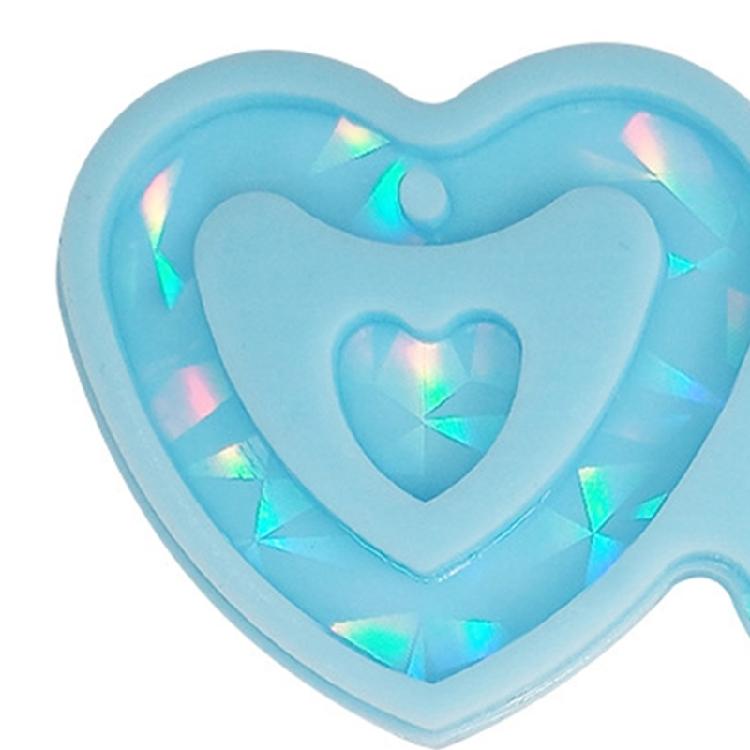 Love-Heart Shape Resin Mold Jewelry Epoxy Casting Mold DIY Jewelry Making Supply