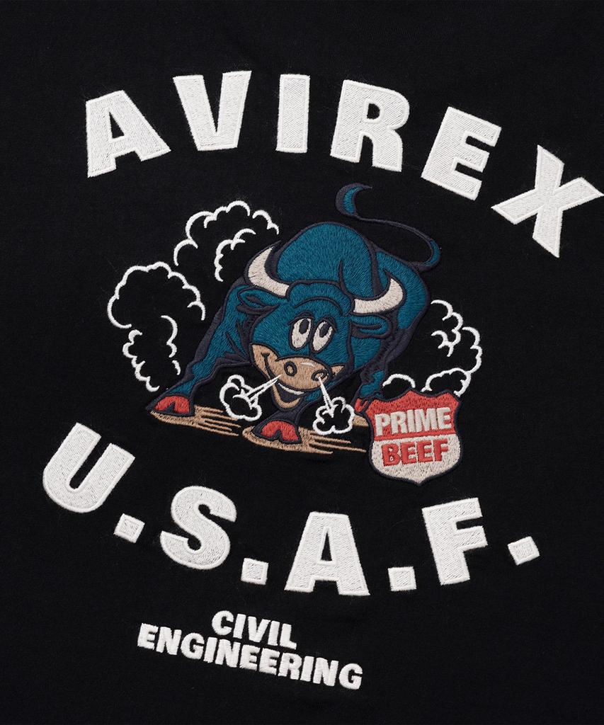 AVIREX Long Sleeve Tee Prime Beef / 7836230028 Black