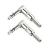 2pcs Lot 6.35mm Right Angle Large 2-core Microphone Guitar Speaker Hexagonal Single Sound Elbow 6.5 Plug Female Audio ConnectorGood product