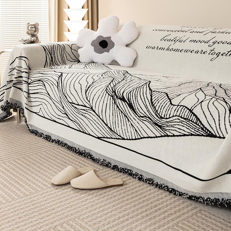 Chenille Sofa Cover Towel Summer Sofa Cushion Full Cover Towel Multi-Functional Non-Slip Living Room Sofa Cushion Four Seasons Universal