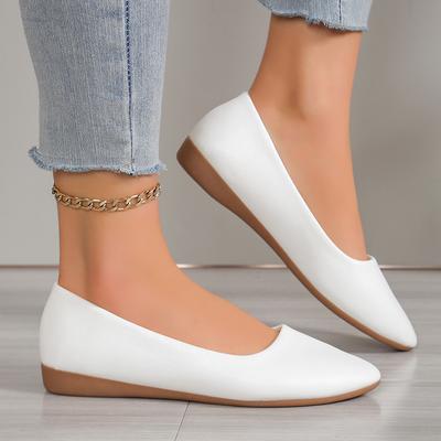 22 scarpe basse casual alla moda per tutte le stagioni colore unito tacco basso temperamento belle scarpe basse