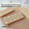Suport Dublu Rând 10 Compartimente din Lemn pentru Practică Unghii Suport Afișare Unghii Set Suporturi Magnetice pentru Vârfuri de Unghii Instrument Manichiură