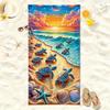 Sea Turtle Beach Towel Quick Dry Microfiber Sand Free Absorbent Lightweight Washable for Summer Pool Travel Vacation Kids
