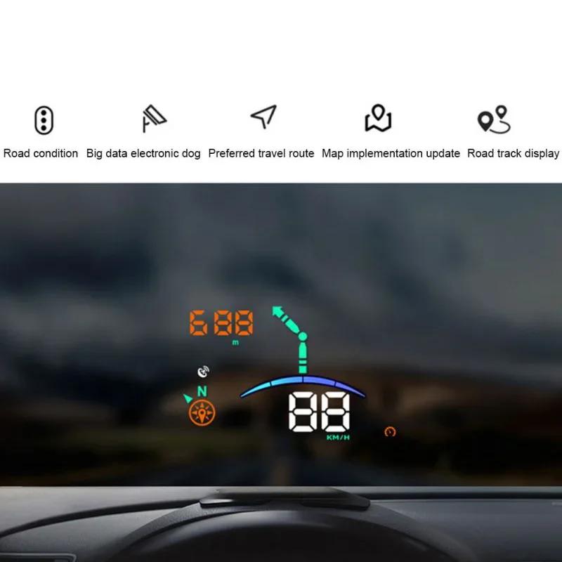 H8 HUD Car Universal GPS Navigation Smart Speed Water Temperature Car Safety Seat Car Head-Up Display Windshield Speed Projector