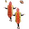 Halloween Adult Hot Dog Funny Onesie Hot Dog Cosplay Costume Stage Show Costume