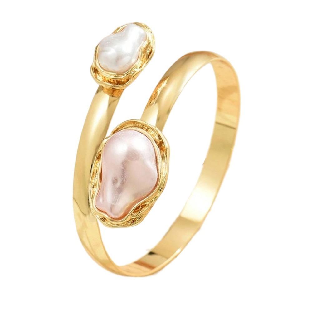 

Gold Color Wide Open Bangle Multi Style Arm Bracelet Stylish Armband Bridal Wear Style 3