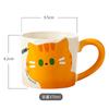 Japanese Cartoon Cat Coffee Cup Cat Pattern Cute Breakfast Cup Creative Coffee Mug Milk Cup Gift Ceramic Mug Kitchen Supplies