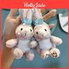 Chaveiro Adorável de Pelúcia de Coelho Boneca de Desenho Animado Enfeite para Mochila Presente de Buquê de Bolo