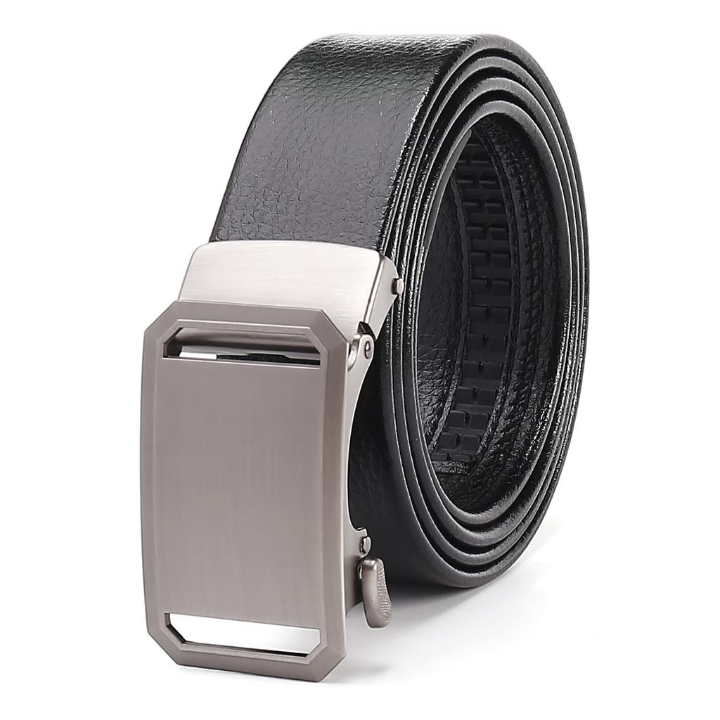 Cintura da Uomo Automatica con Fibbia Business - Bordo Rivestito in TPU, Cintura Elegante Premium per Abbigliamento Formale