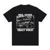 Neil Young Crazy Horse Maglietta Vintage Anni '70 Rock Classico Cantante Band Cotone Unisex T-shirt Nuove Magliette Unisex Top Estivo Nuovo Streetwear
