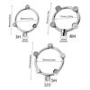 Garden Hose Nozzle Splitter Stainless Steel Fan Shaped Mist Spray Head for Extensive Coverage in Gardens and Farms