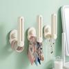 2 Pieces L-Shape Hairband Storage Hook Wall Mounted Hair Tie Display Holder  Bedroom