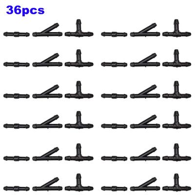 3 סוגים T/Y/I מחברי צינור מים לצינורית שטיפת שמשה קדמית לרכב חיבורי צינור ריסוס מגבים אביזרי מגבים לשמשה קדמית