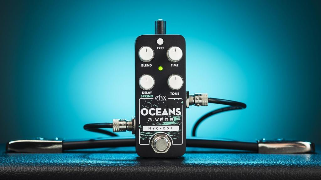 ELECTRO-HARMONIX PICO OCEANS 3-VERB MULTI-FUNCTION Reverb Guitar Effects Pedal