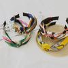 New Satin-knotted Hairband - Wide Version with Rolled Edge Chain End - Women's Hair Accessory for Grooming and Face Care