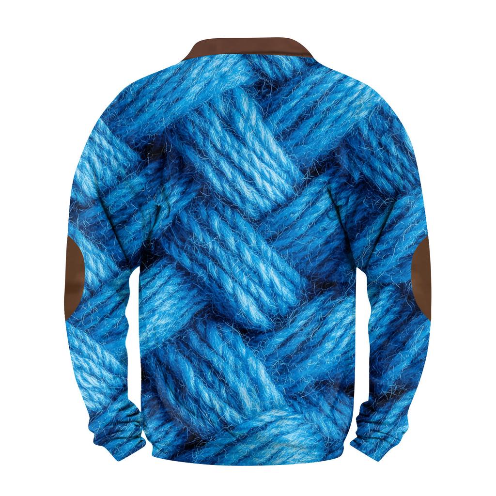 Men's Retro Casual Gradient Printed Sweatshirt