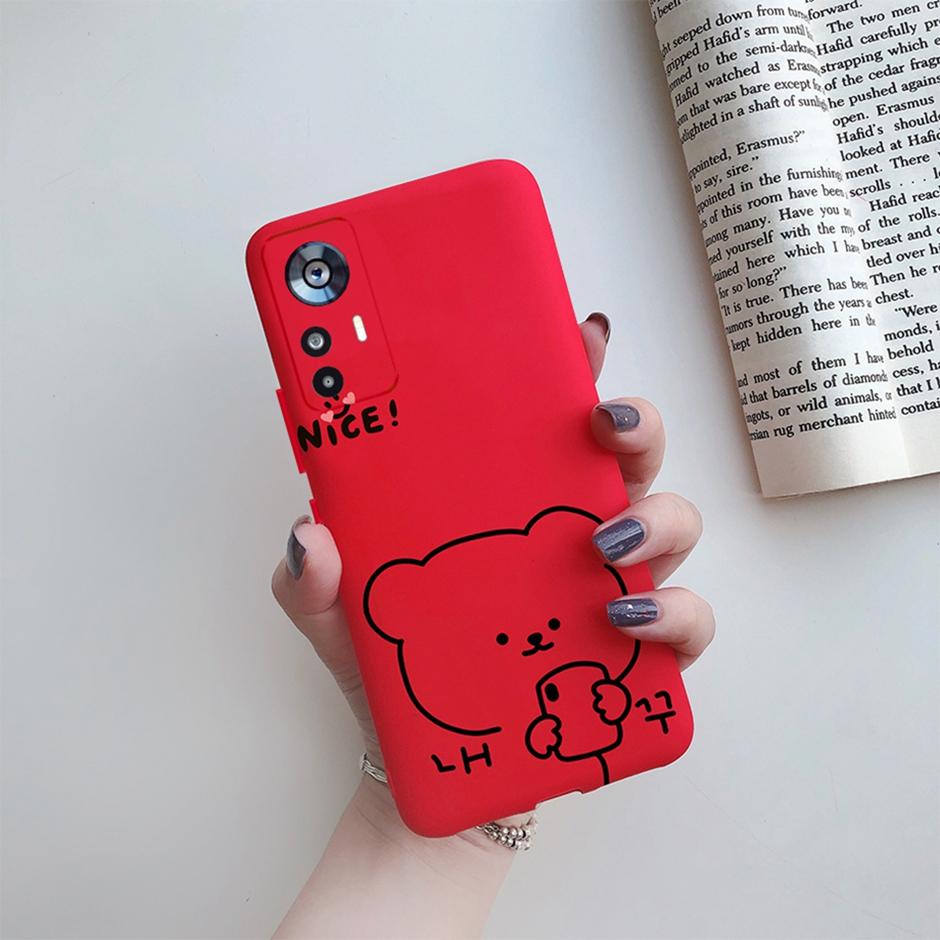 For Xiaomi 12T Case On Xiaomi 12T Pro Back Cover Cute Cartoon Silicone Soft TPU Protective Bumper For Xiaomi 12Tpro Phone Fundas