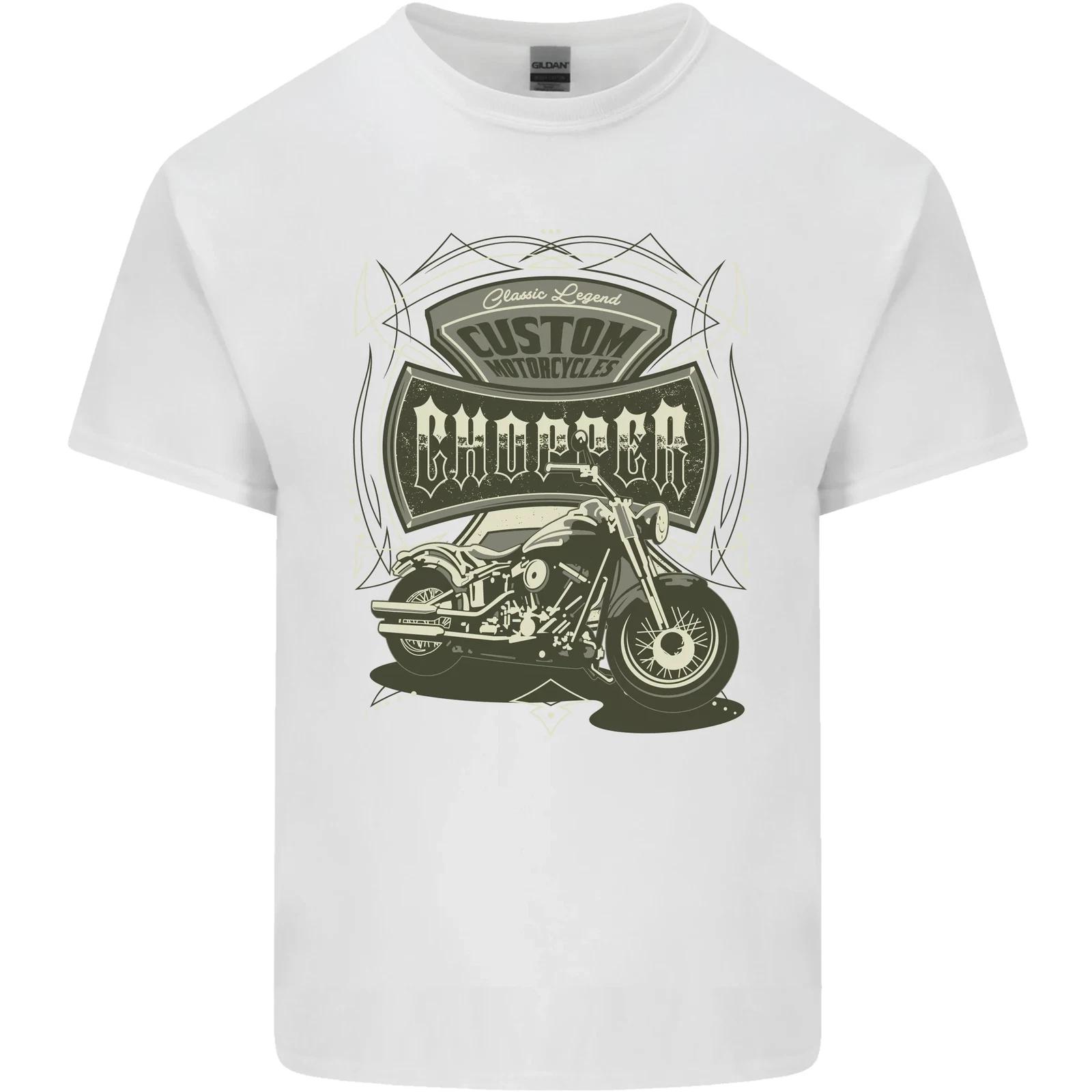 Custom Motorcycles Choppers Biker Motorbike Kids T-Shirt Childrens XL
