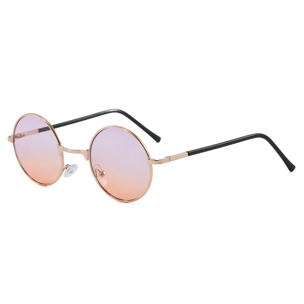 Kids Fashion Sunglasses with UV400 Protection Round Frame Children's Glasses Trendy Sun Shades for Beach Daily Sun Protection